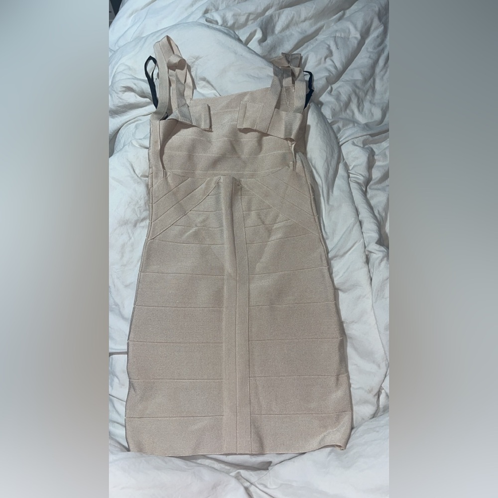 Bebe Cream Mini Dress - Picture 2 of 3